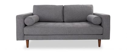 Cooper Grey Fabric 2 Seater Sofa