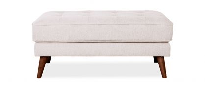 Cooper Cream Fabric Footstool